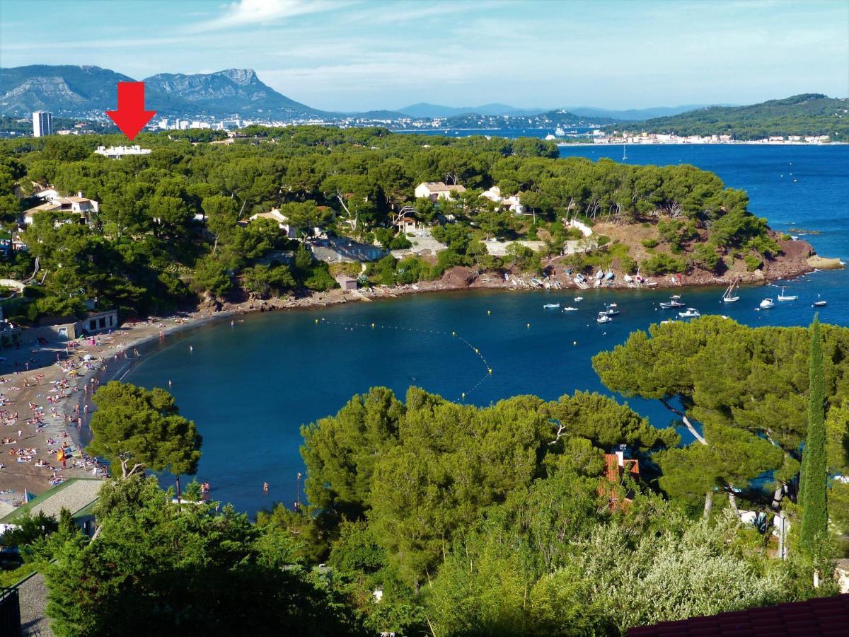Loft Climatise "La Pinede", 50 M2, Tres Calme, 5 Mn A Pied Des Plages, Lit King Size La Seyne-sur-Mer Dış mekan fotoğraf